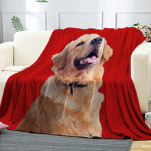 Load image into Gallery viewer, Christmas Gift Custom Photo Blankets Custom Cat Dog Photo Blankets Fleece Throw Christmas Blanket