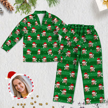 Load image into Gallery viewer, Custom Christmas Pajamas Customized Christmas Sleepwear Photo Pajamas Christmas Gift