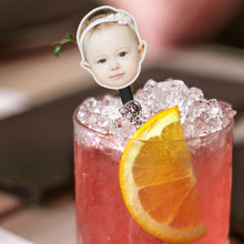 Load image into Gallery viewer, Personalized Drink Stirrers with face Bachelor Party Drink Stirrers Custom Party Supplies