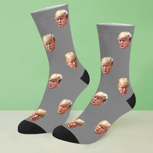 Trump Christmas socks Trump Photo Socks Trump Face socks Trump Christmas Santa Socks