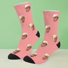 Load image into Gallery viewer, Trump Christmas socks Trump Photo Socks Trump Face socks Trump Christmas Santa Socks