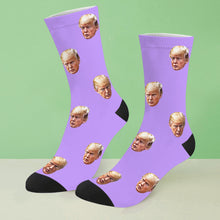 Load image into Gallery viewer, Trump Christmas socks Trump Photo Socks Trump Face socks Trump Christmas Santa Socks