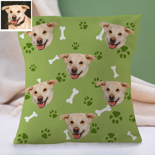 Custom Dog Face Pillow Decorative Cushion Cover Pet Face Pillow Dog Throw Pillows Christmas Gift