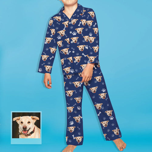 Kids Custom Pajamas Kids Personalized Dog Photo Pajamas Kids Dog Face Pajamas Christmas Gift